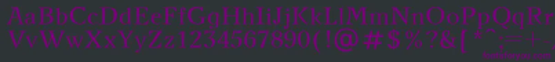 NewJournalPlain Font – Purple Fonts on Black Background