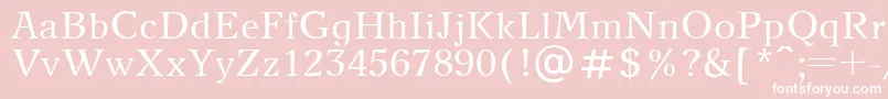 NewJournalPlain Font – White Fonts on Pink Background