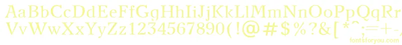 NewJournalPlain Font – Yellow Fonts on White Background
