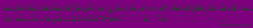 VocoScriptSsi Font – Black Fonts on Purple Background