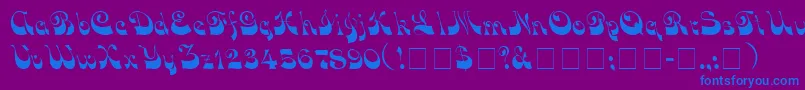 En savoir plus sur la police VocoScriptSsi Police VocoScriptSsi – polices bleues sur fond violet