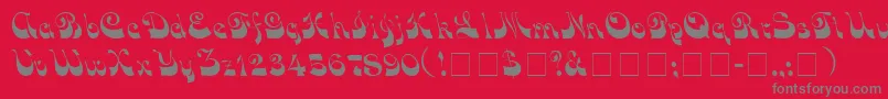 Шрифт VocoScriptSsi – серые шрифты на красном фоне
