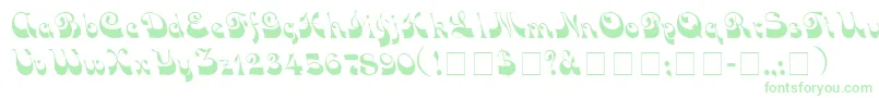 VocoScriptSsi Font – Green Fonts on White Background