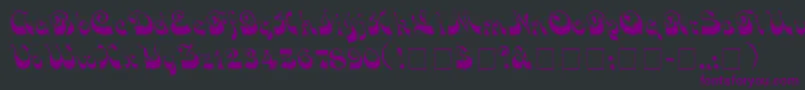 VocoScriptSsi Font – Purple Fonts on Black Background