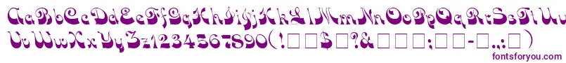 VocoScriptSsi Font – Purple Fonts on White Background