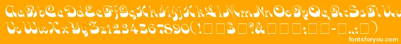fuente VocoScriptSsi – Fuentes Blancas Sobre Fondo Naranja