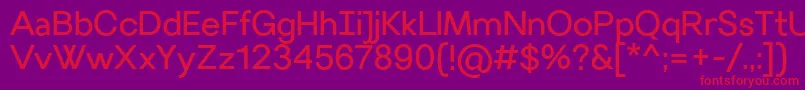 VillerayRegular Font – Red Fonts on Purple Background