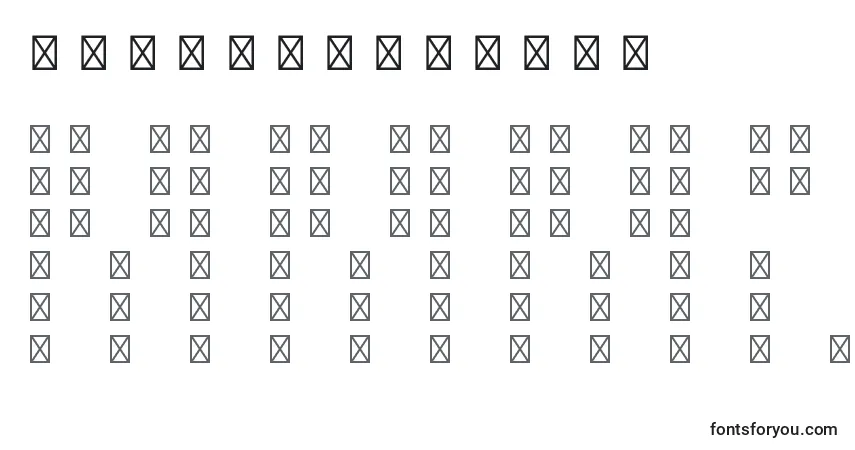 Czcionka Caravanltstd4 – alfabet, cyfry, specjalne znaki