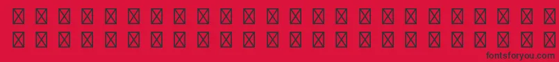 Caravanltstd4 Font – Black Fonts on Red Background