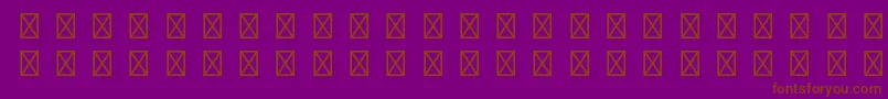 Caravanltstd4 Font – Brown Fonts on Purple Background