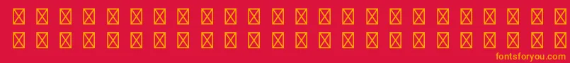 Police Caravanltstd4 – polices orange sur fond rouge