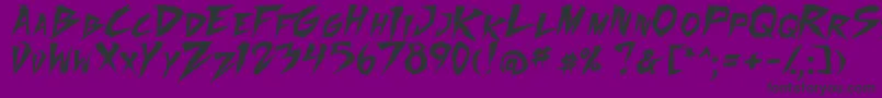 FightingSpirit2 Font – Black Fonts on Purple Background