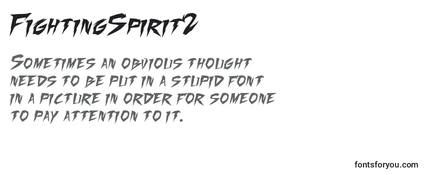 Review of the FightingSpirit2 Font