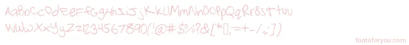 Strawberrypinkchild-Schriftart – Rosa Schriften