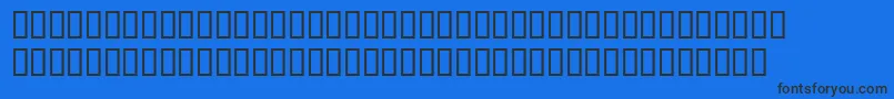 Шрифт Emgravessh – чёрные шрифты на синем фоне