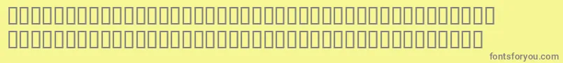 Emgravessh Font – Gray Fonts on Yellow Background