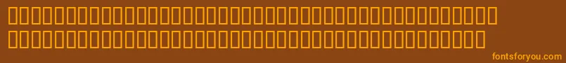 Emgravessh Font – Orange Fonts on Brown Background