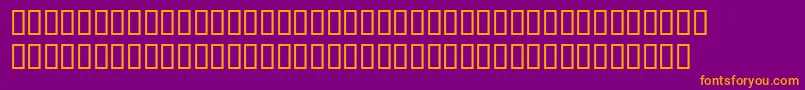 Emgravessh Font – Orange Fonts on Purple Background
