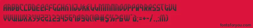Zoneriderhalf Font – Black Fonts on Red Background