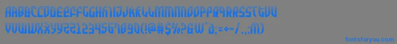 Zoneriderhalf Font – Blue Fonts on Gray Background