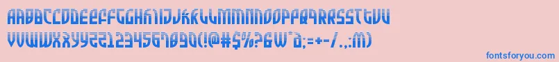 Zoneriderhalf Font – Blue Fonts on Pink Background