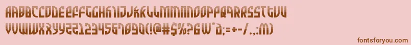 Zoneriderhalf Font – Brown Fonts on Pink Background
