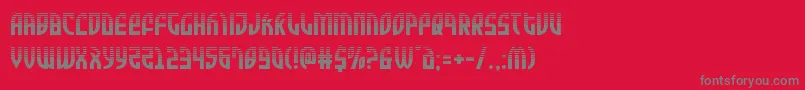 Zoneriderhalf Font – Gray Fonts on Red Background
