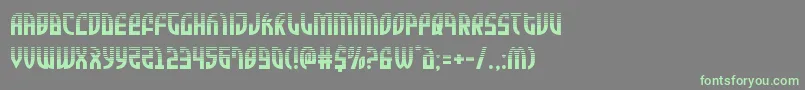 Zoneriderhalf Font – Green Fonts on Gray Background