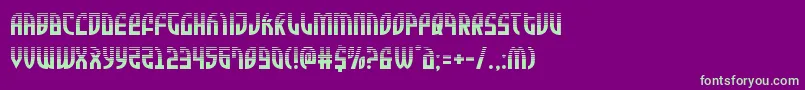 Zoneriderhalf Font – Green Fonts on Purple Background