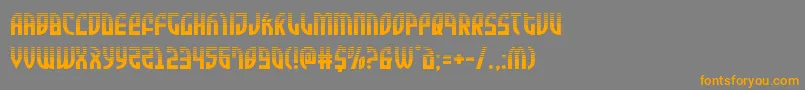 Zoneriderhalf Font – Orange Fonts on Gray Background