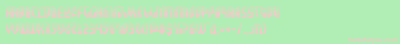 Zoneriderhalf Font – Pink Fonts on Green Background
