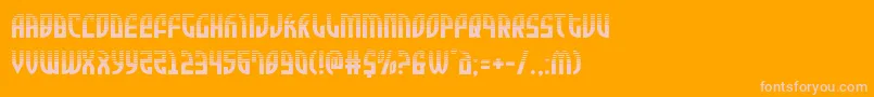 Zoneriderhalf Font – Pink Fonts on Orange Background
