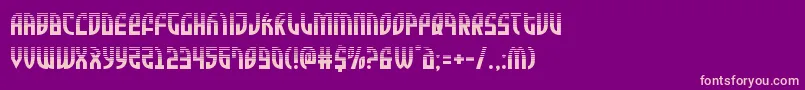Zoneriderhalf Font – Pink Fonts on Purple Background