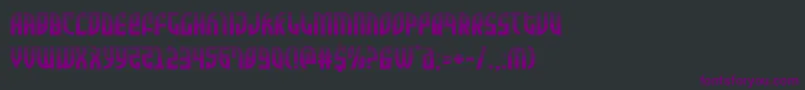 Zoneriderhalf Font – Purple Fonts on Black Background