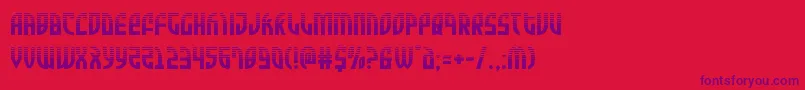 Zoneriderhalf Font – Purple Fonts on Red Background