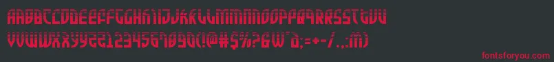 Zoneriderhalf Font – Red Fonts on Black Background
