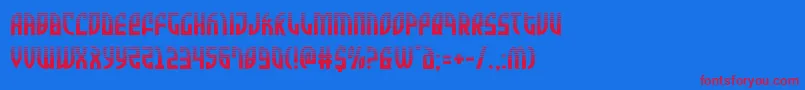 Zoneriderhalf Font – Red Fonts on Blue Background