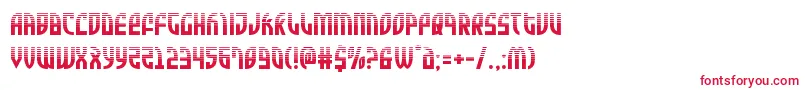 Zoneriderhalf Font – Red Fonts on White Background