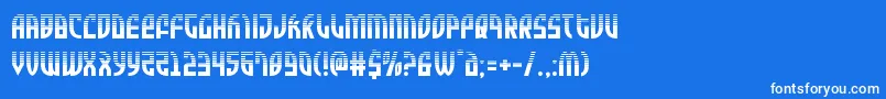 Zoneriderhalf Font – White Fonts on Blue Background