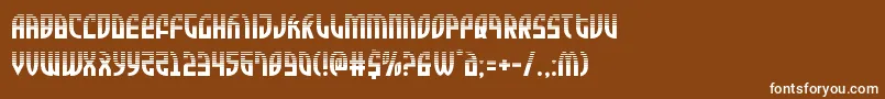 Zoneriderhalf Font – White Fonts on Brown Background
