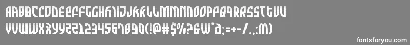 Шрифт Zoneriderhalf – белые шрифты на сером фоне