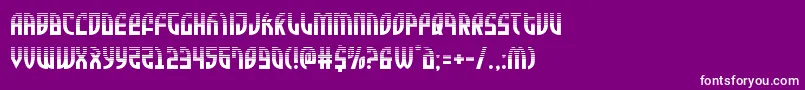 Zoneriderhalf Font – White Fonts on Purple Background