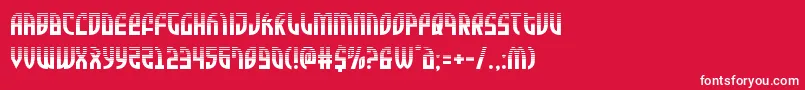 Zoneriderhalf Font – White Fonts on Red Background