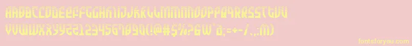 Zoneriderhalf Font – Yellow Fonts on Pink Background