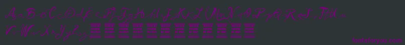 VtksBallerina Font – Purple Fonts on Black Background