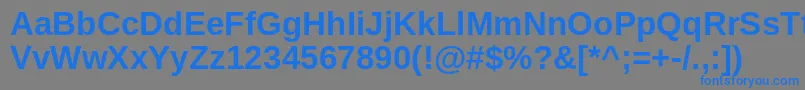 Шрифт ArimoBold – синие шрифты на сером фоне