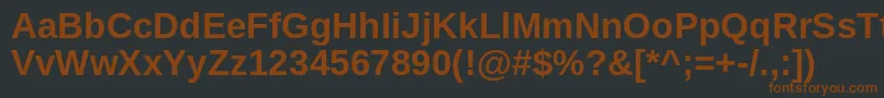 More about ArimoBold Font ArimoBold Font – Brown Fonts on Black Background