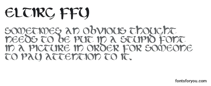 Eltirg ffy Font