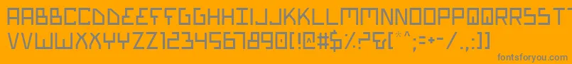 More about BionicTypeLight Font BionicTypeLight Font – Gray Fonts on Orange Background