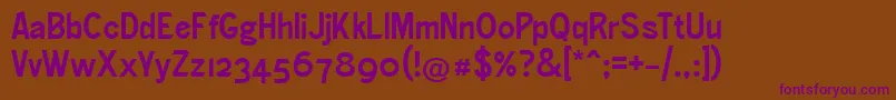 More about Ronaldsongothic Font Ronaldsongothic Font – Purple Fonts on Brown Background